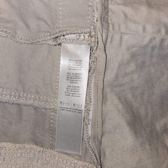 White House Black Market Khaki Tan Jacket With Metal Accents Size 0 - Picture 6 of 10